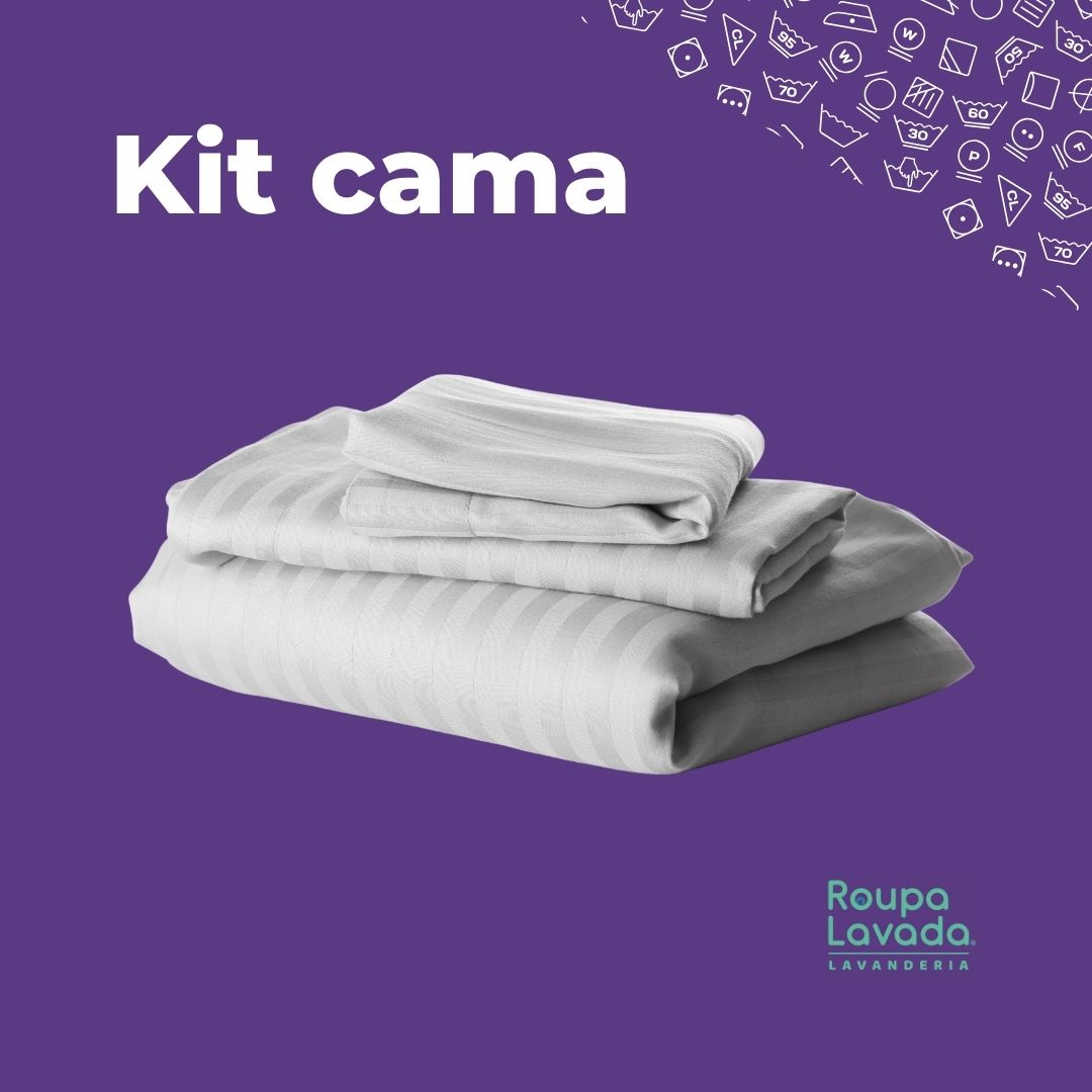 Kit cama Roupa Lavada