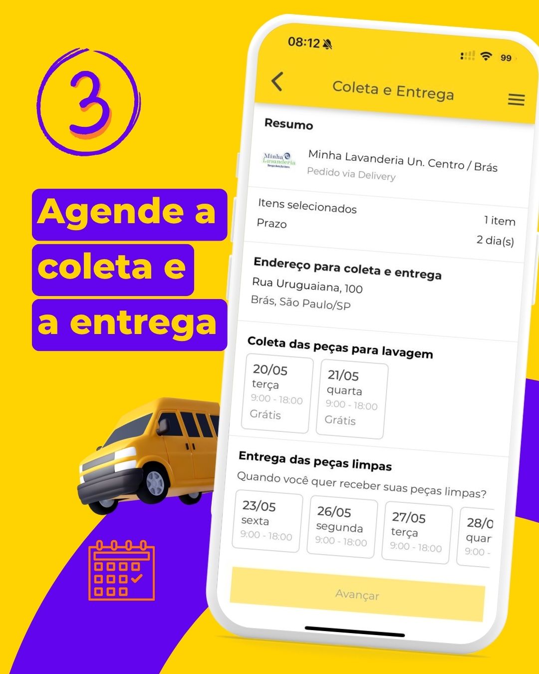 Delivery de lavanderias