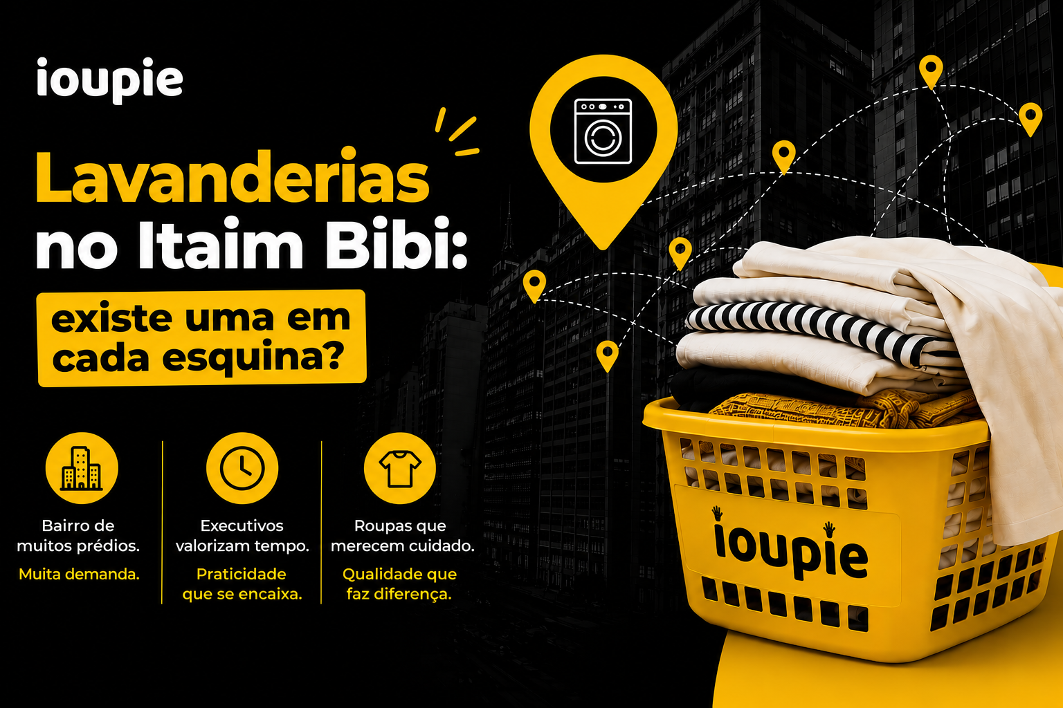 Lavanderias no Itaim Bibi: entenda por que o bairro concentra tantas opções de lavanderia e serviços por delivery.